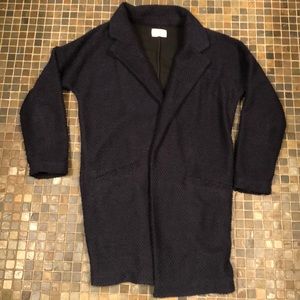Marine Layer navy sweater jacket